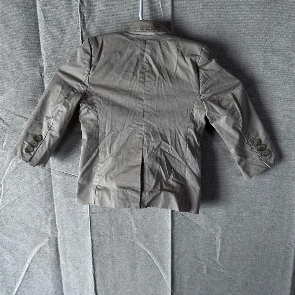 Crewcuts J.Crew Boys Thompson Blazer Jacket Tan Khaki Size 2 Cotton‎ Blend